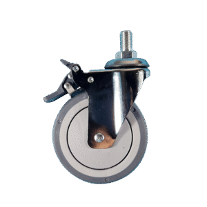 5 Inch Thread Stem Meta Caster With Brake For Hospital Bed