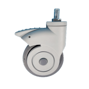 5 Inch NPL Thread Stem Single Wheel Caster With Brake For Hospital Use