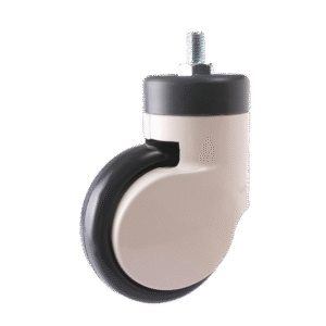 5 Inch Thread Stem Aluminum Alloy Caster Without Brake For Hospital Use