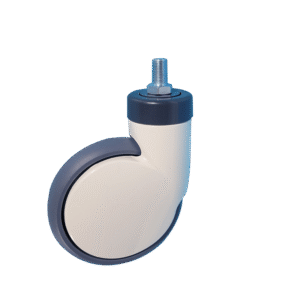 6 Inch Thread Stem Aluminum Alloy Caster Without Brake For Hospital Use