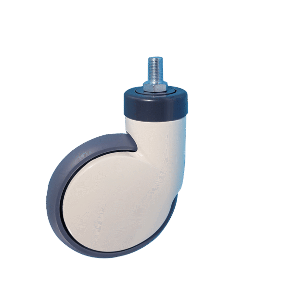 6 Inch Thread Stem Aluminum Alloy Caster Without Brake For Hospital Use