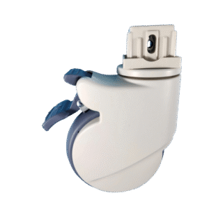 5 Inch Antiseptic Square Sleeve Stem Single Wheel Caster With Brake For Hospital Use