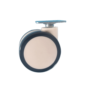 2.36 Inch Top Plate Stem Double Wheels Furniture Caster Without Brake For Chair And Table Furniture