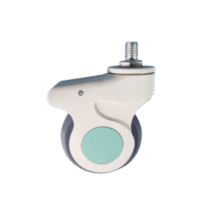 3 Inch JPL Thread Stem Single Wheel Caster Without Brake For Hospital Use