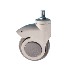 4 Inch NPL Thread Stem Single Wheel Caster Without Brake For Hospital Use